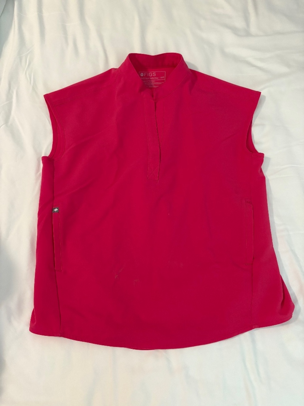 XXS Shocking Pink Rafaela Oversized Scrub Top